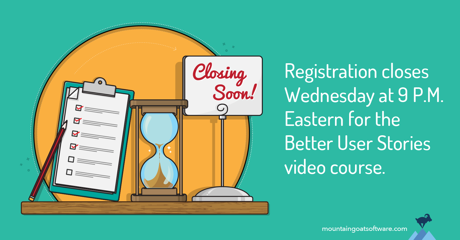 Better User Stories: 24 Hours Until Doors Close