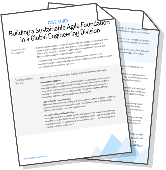 Cover of the Building a Sustainable Agile Foundation case study