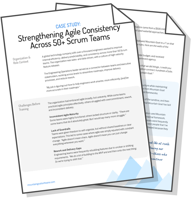 Cover of the Strengthening Agile Consistency case study