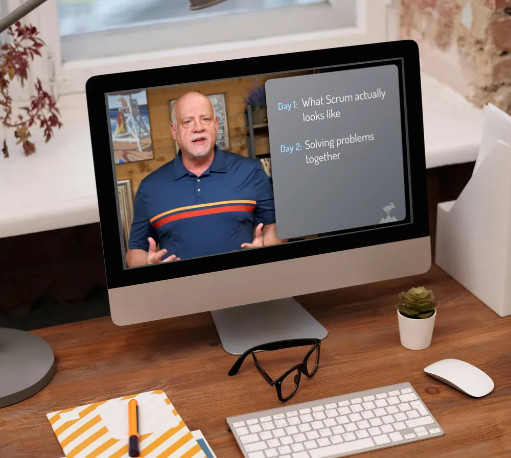 Mike Cohn teaching an online class
