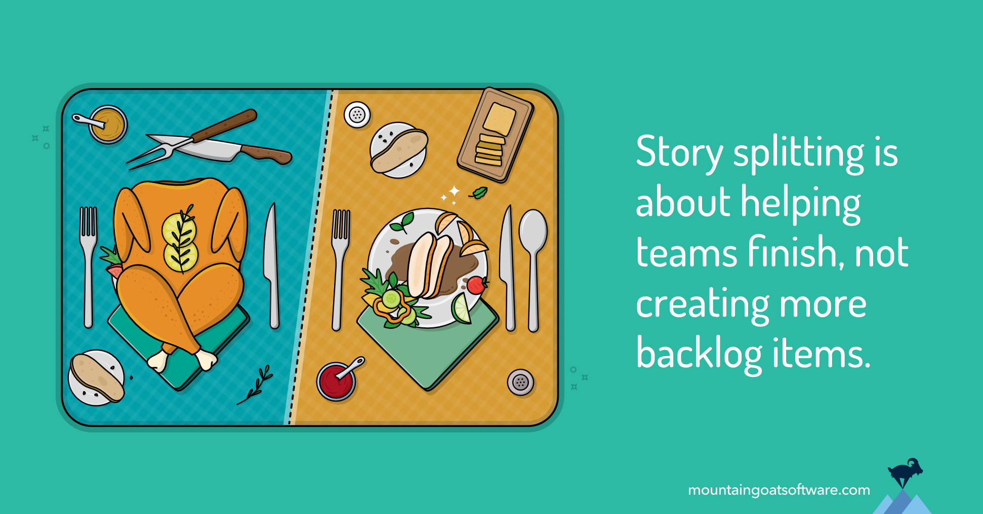 Story Splitting: Cut up Consumer Tales So Groups Can End