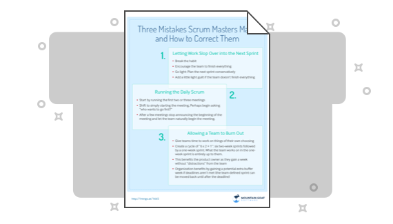 Download the Three Mistakes Reference Sheet