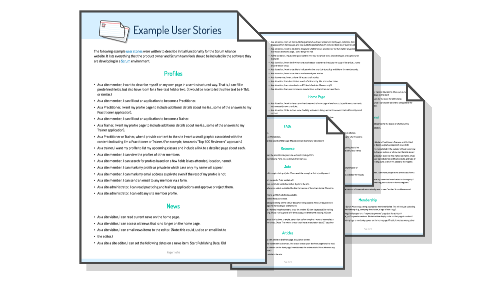 Get 200 Real Life User Stories<br>Examples Written by Mike Cohn Image